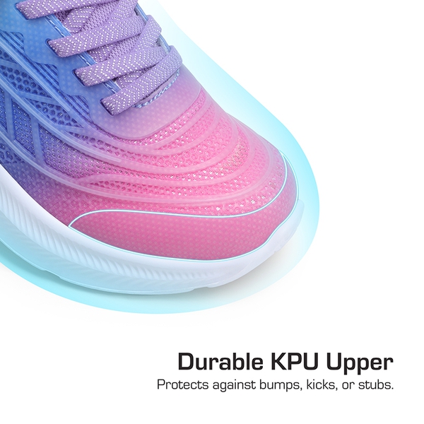 [Sparkle Ease] Kids Kick-Resistant Lightweight Running Sneakers - PINK/BLUE/GREEN - 2